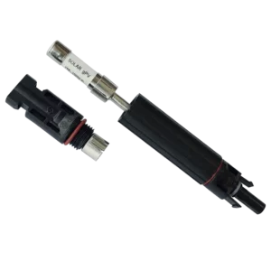 Conector Porta Fusible Solar Con Fusible 15a 10x38mm Mc4 Fus