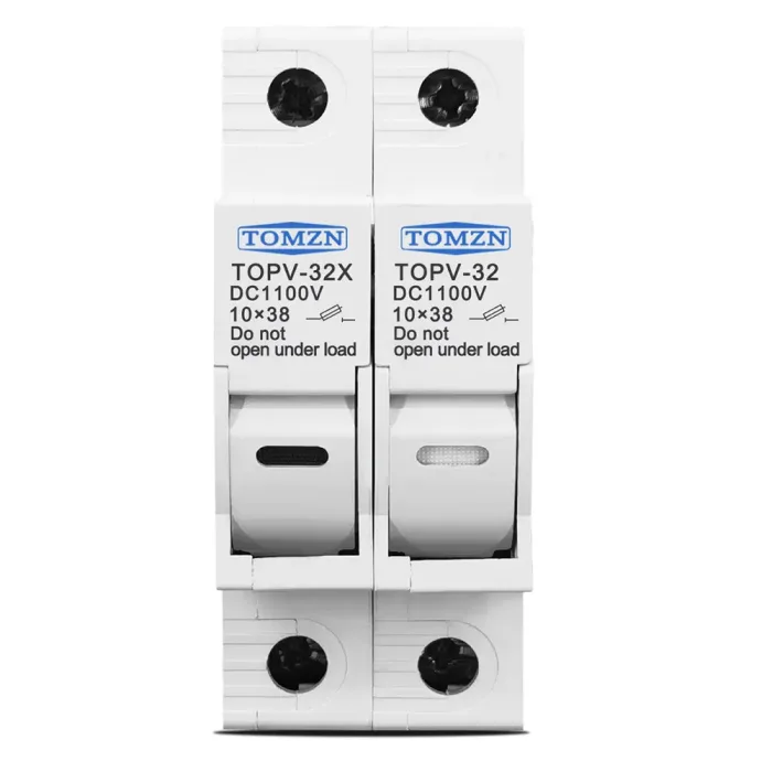 Portafusible para Fusible Solar gPV 10x38mm con LED - 2P - Imagen 2