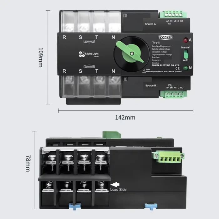 Interruptor Automático de Transferencia con WiFi - 4P 100A - Imagen 3