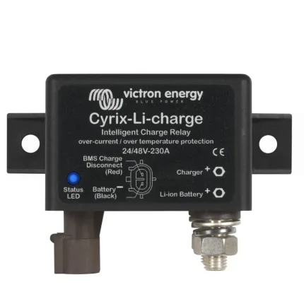 Relay inteligente Cyrix-Li-charge de Victron Energy para cargar baterías de litio.