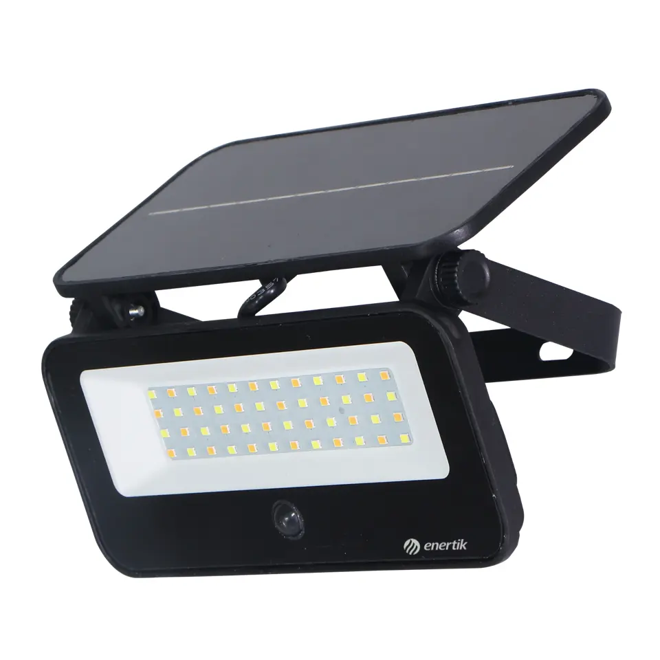 ISL-FL-D-28T - IMG01 Proyector LED Solar de Panel Integrado - Tricolor 3000/4500/6000K, 250 lm - Imagen 1