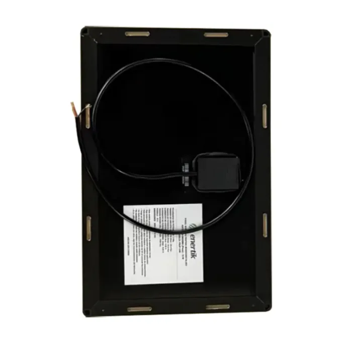 Panel Solar Monocristalino Ultrafino (Negro) - 10W - Imagen 2