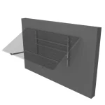 Sistema moderno de paneles solares montados en pared para energía sostenible y eficiencia energética.