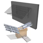 Sistema de almacenamiento modular moderno para exhibición y organización en espacios diversos.