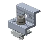 Mordaza Final para Panel Solar 30/35mm (para rieles STR-R)