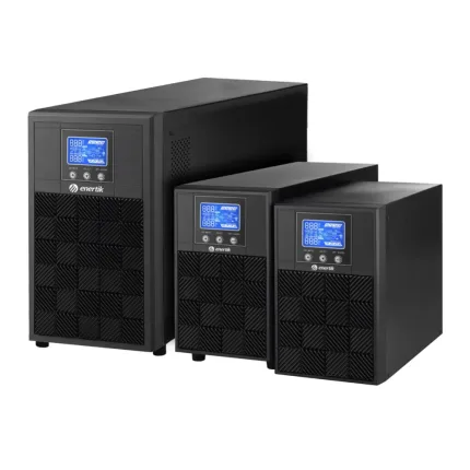 Conjunto de UPS Enertek de diseño moderno para soluciones de respaldo de energía.