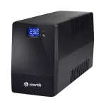 Unidad UPS moderna y eficiente con pantalla digital, protección de energía para múltiples dispositivos.