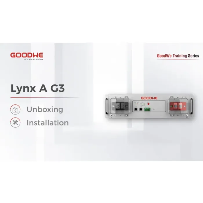 video goodwe bateria lynx a g3 unboxing and installation