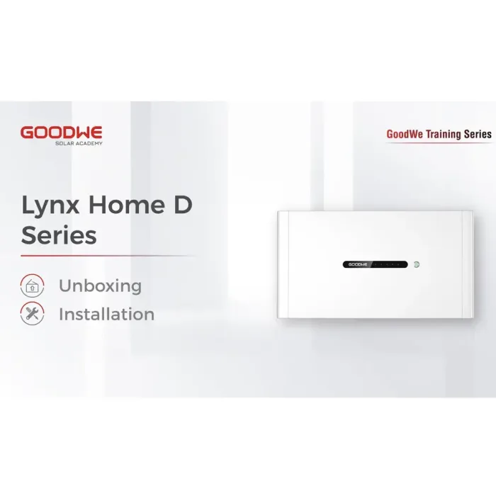 video goodwe bateria lynx d unboxing installation