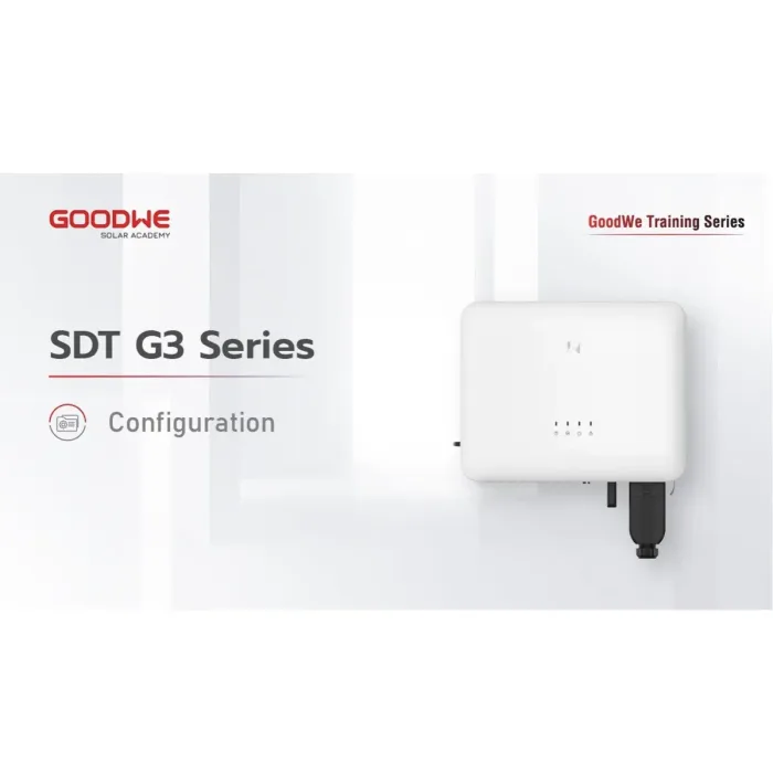 video goodwe sdt g3 configuracion