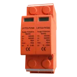 Protector de descargas atmosféricas LKT-D2 PV500 para sistemas eléctricos de 500V DC.