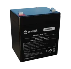 Batería AGM Enertik 12V 4.5Ah ideal para sistemas de energía de respaldo y aplicaciones fuera de la red.
