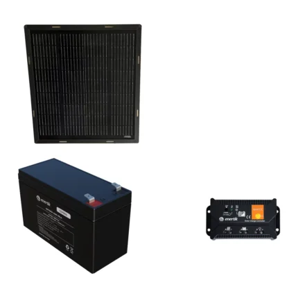 Kit Solar DC · 1 panel 30 W · batería 0,1 kWh
