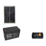 Kit Solar DC · 1 panel 30 W · batería 1,2 kWh - Embarcación