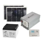 Kit Solar Off-Grid 350 W · 2 paneles 50 W · batería 0,3 kWh - Full