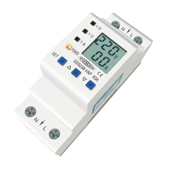 Protector de voltaje y corriente ajustable - 2P 63A - Imagen 3