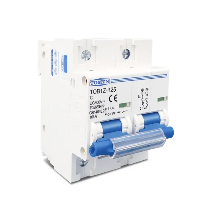 Interruptor Termomagnetico de Corriente Continua 600Vcc - 2P 100A - Imagen 2