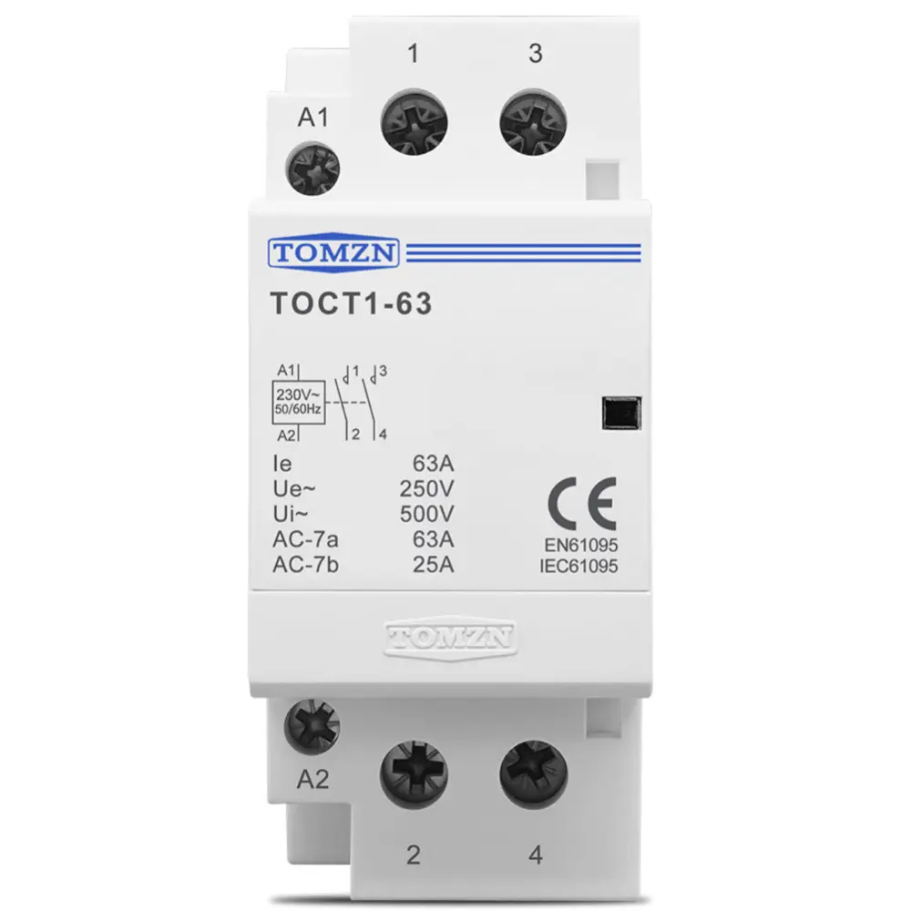 TOCT1-63-2NO-IMG01 Contactor 230Vca - 2NA 63A - Imagen 1