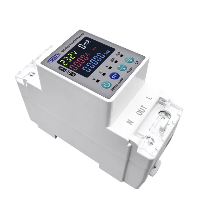 Interruptor Inteligente WiFi con Medidor kWh y Protecciones - 2P 63A - Imagen 2
