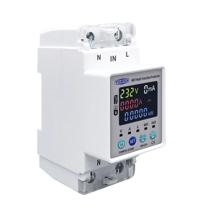 Interruptor Inteligente WiFi con Medidor kWh y Protecciones - 2P 63A - Imagen 3