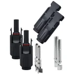 Conector MC4 1000Vcc 32A - Kit 2 Pares (para Paneles Solares)