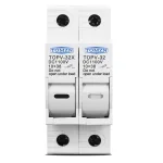 Portafusible para Fusible Solar gPV 10x38mm con LED - 2P - Imagen 2