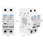 Portafusible para Fusible Solar gPV 10x38mm con LED - 2P - Imagen 6