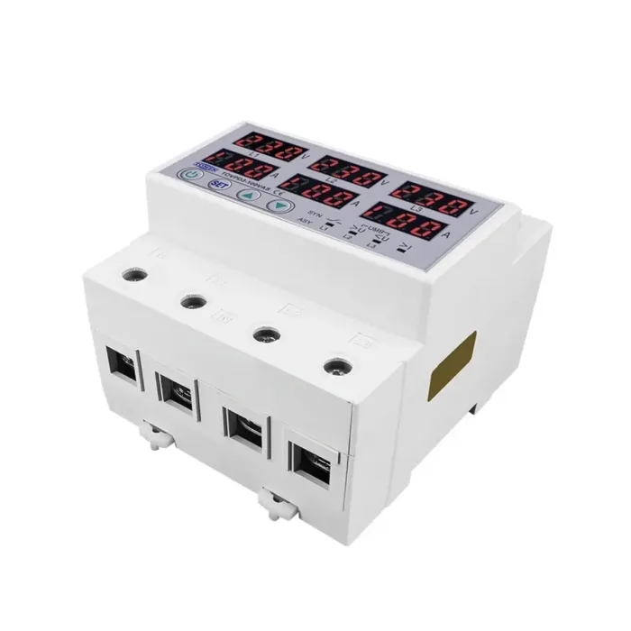 Protector Ajustable de Sobretensión/Subtensión y Corriente (SYN/ASYNC) - 3P+N 63A - Imagen 2