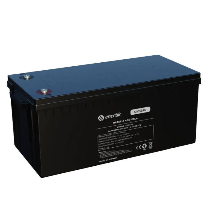 Batería de Ciclo Profundo AGM – Enertik – 12V 200Ah - Imagen 1