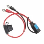 Conector de Ojal M8 con Fusible ATO 30A p/ Cargadores de Batería Victron Blue Smart IP65
