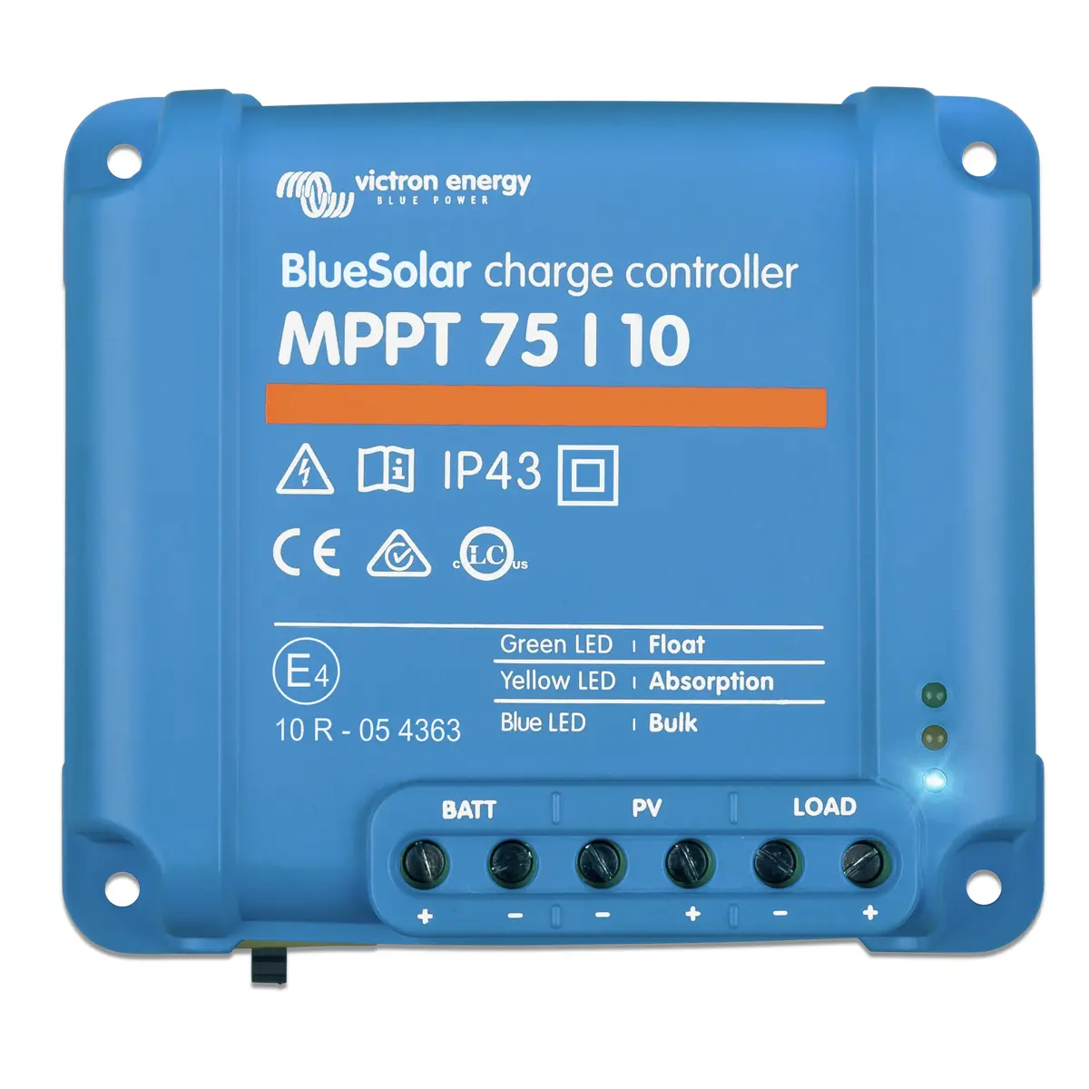 Controlador Solar Victron BlueSolar MPPT 75/10 Eficiente Controlador de carga solar Victron BlueSolar MPPT 75/10, eficiente y compacto para sistemas solares.