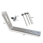 Fijación para Techo de Tejas En L (P/ Riel CG-010) - Imagen 2