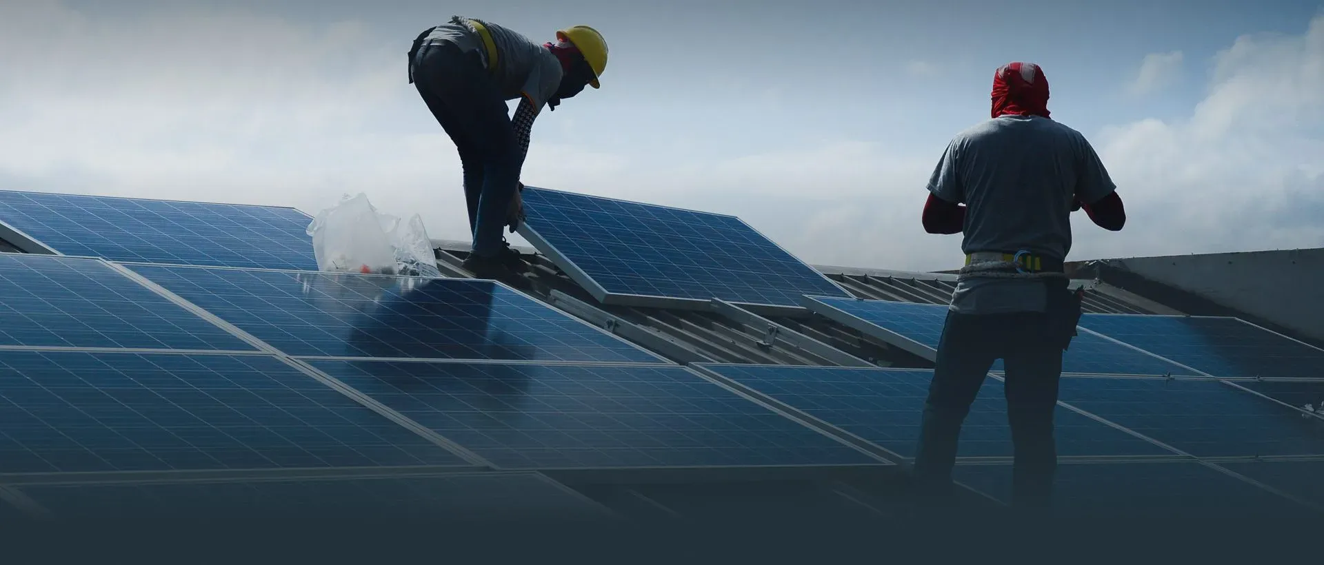 installation of solar panels